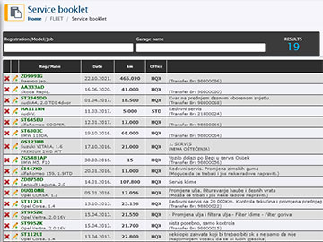 Vehicle service booklet